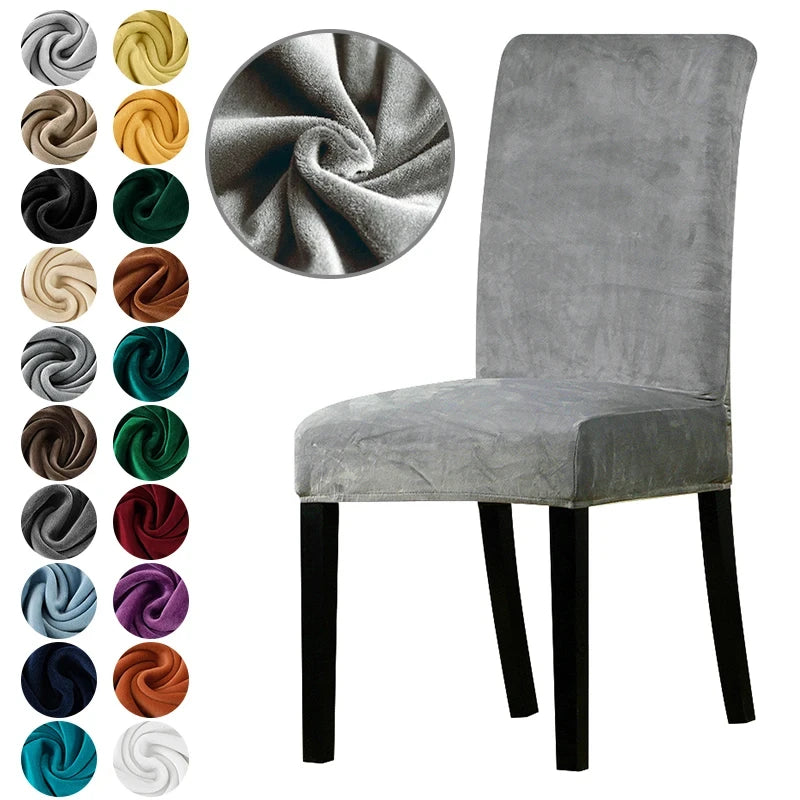 housses chaise velours gris moderne élasthanne polyester imprimées occasionnelles restaurant mariage banquet officeversible machine