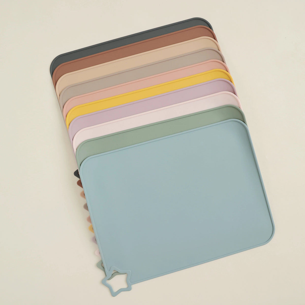 tapis souris silicone sans motif moderne rose beige gris vert bleu jaune marron respectueux