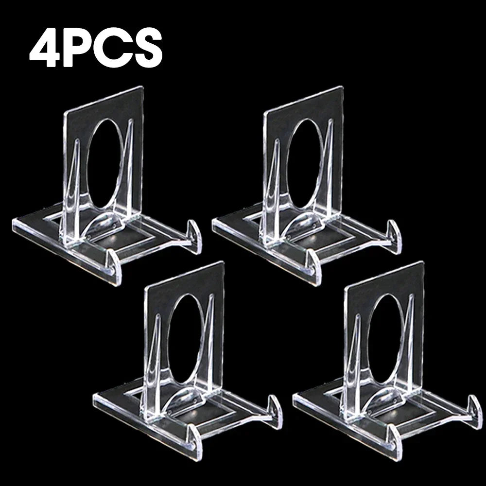 support tablette transparent moderne clips 7x12cm 8x15cm respectueux environnement utilisation multiple imperméable stockage salon