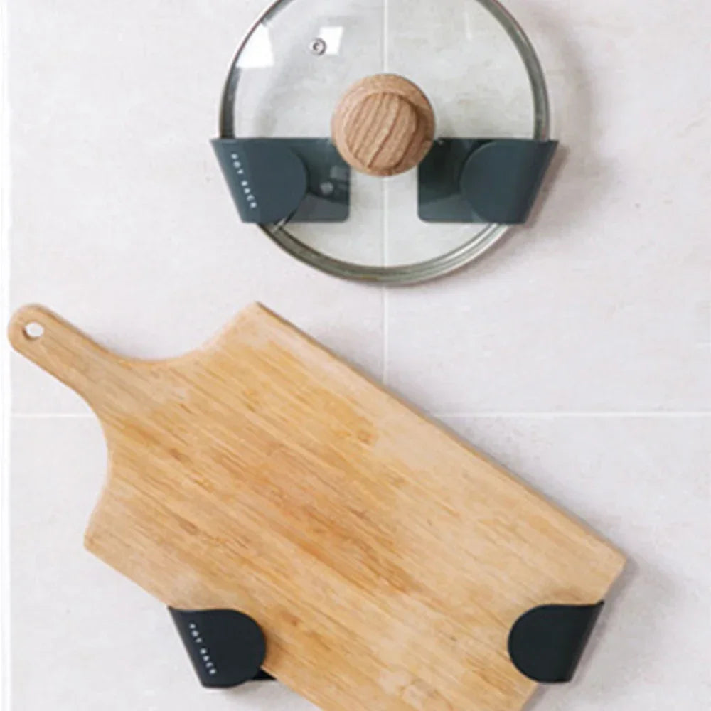 supports murals adhésifs couvercles casseroles noir modernes minimalistes transparents
