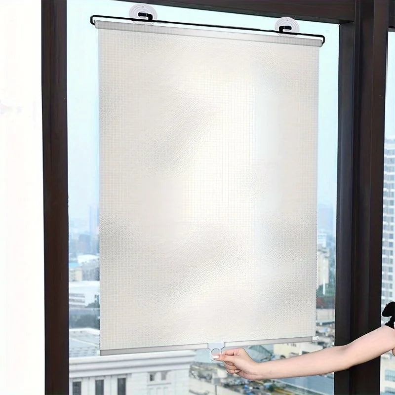 voile occultant blanc micro perforé moderne 125cm 58cm fixations métal