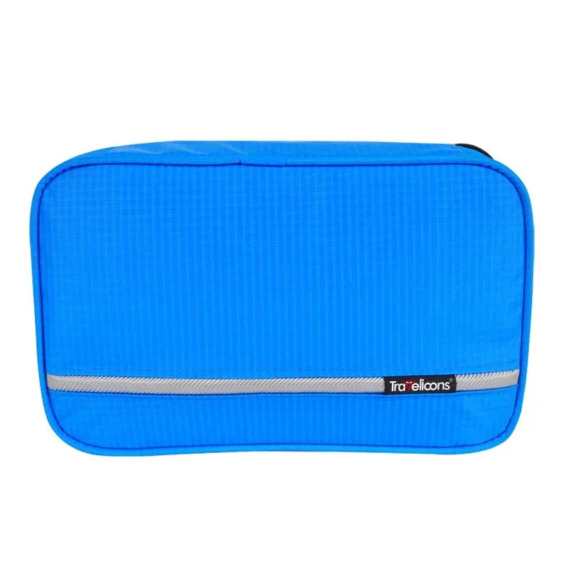 sac cosmétiques vert fluo orange rayures horizontales crochets pochettes reutilisable polyester moderne pratique