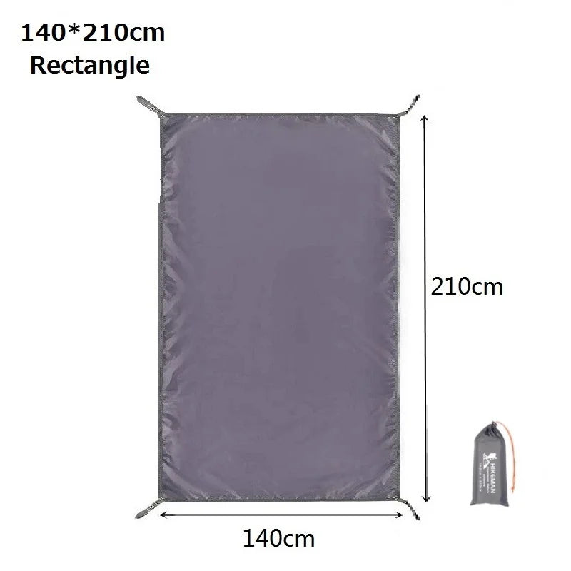 tapis sol imperméable oxford 210d gris moderne sac rangement camping ultraléger