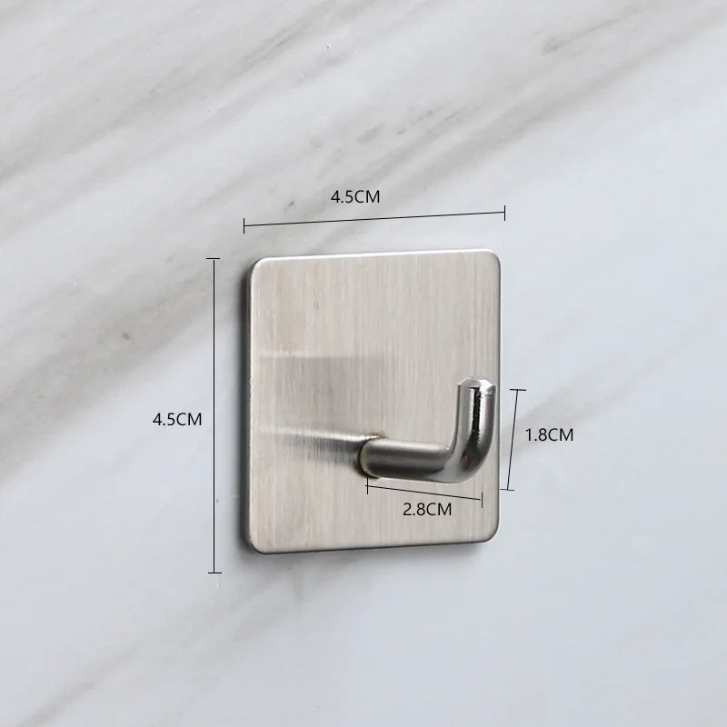 porte serviettes mural adhésif métal ss304 noir argenté moderne étanche salle bain cuisine