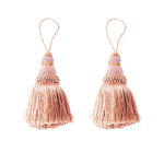 pompon porte couleur beige noir marron gris rose bohème chic décoration maison textile polyester