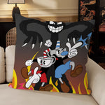 taies d'oreiller animées personnages cartoon jaune noir 40x40cm 45x45cm 50x50cm 60x60cm