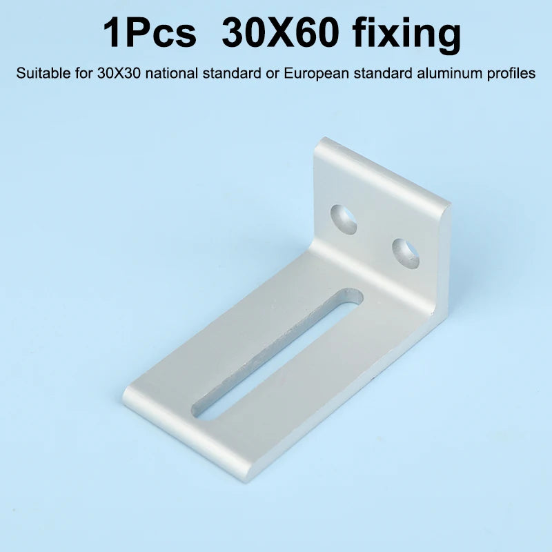 supports d'angle argenté équerres d'angle industriels plats opaques aluminium bricolage travail bois fixations
