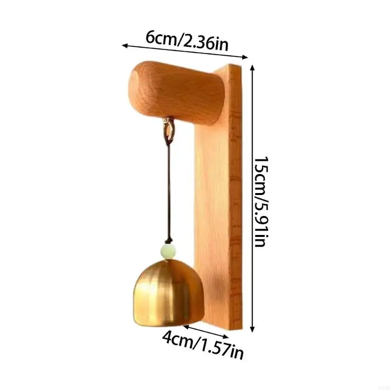 cloche porte or moderne cloche ronde brillante support bois adhésif inclusion ruban adhésif
