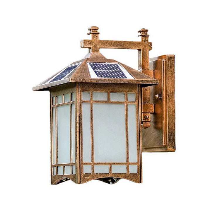 Applique murale solaire LED design vintage éclairage extérieur jardin