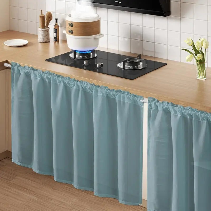 rideau blanc plissé semi transparent moderne extérieure tissu polyester cotonversible