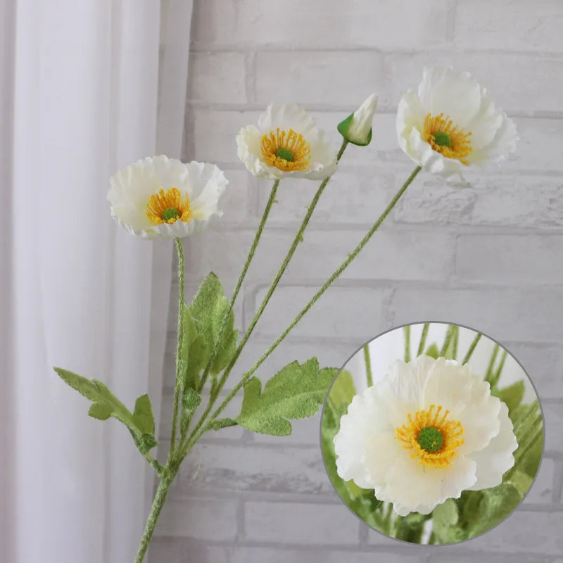 bouquet artificiel fleurs bleu vert feuilles modernes décoration intérieure mariage minimaliste