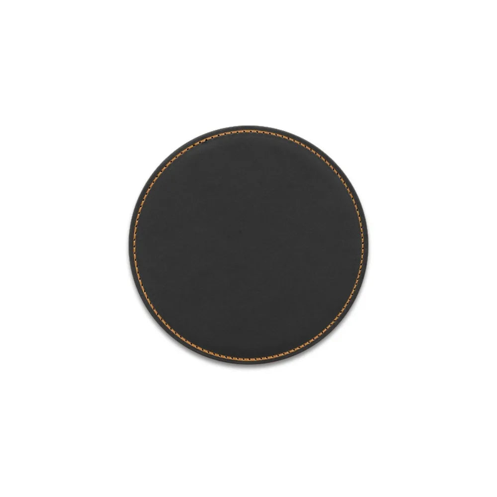 coasters simili cuir marron gris modernes antidérapants imperméables table marron clair marron foncé