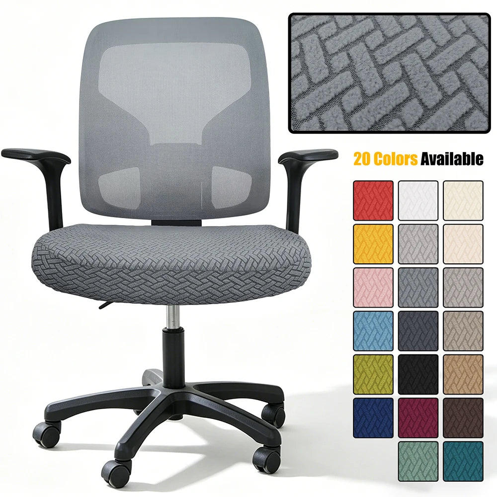 housse chaise polyester vert gris beige moderne tissé 46 53 cm