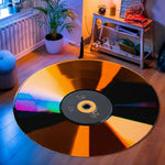 tapis rond multicolore rayures colorées moderne antidérapant salon chambre coucher polyeste aubusson