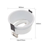 ampoule led spot blanc moderne clips métalliques câble opacité rond lisse downlight encastré gu10
