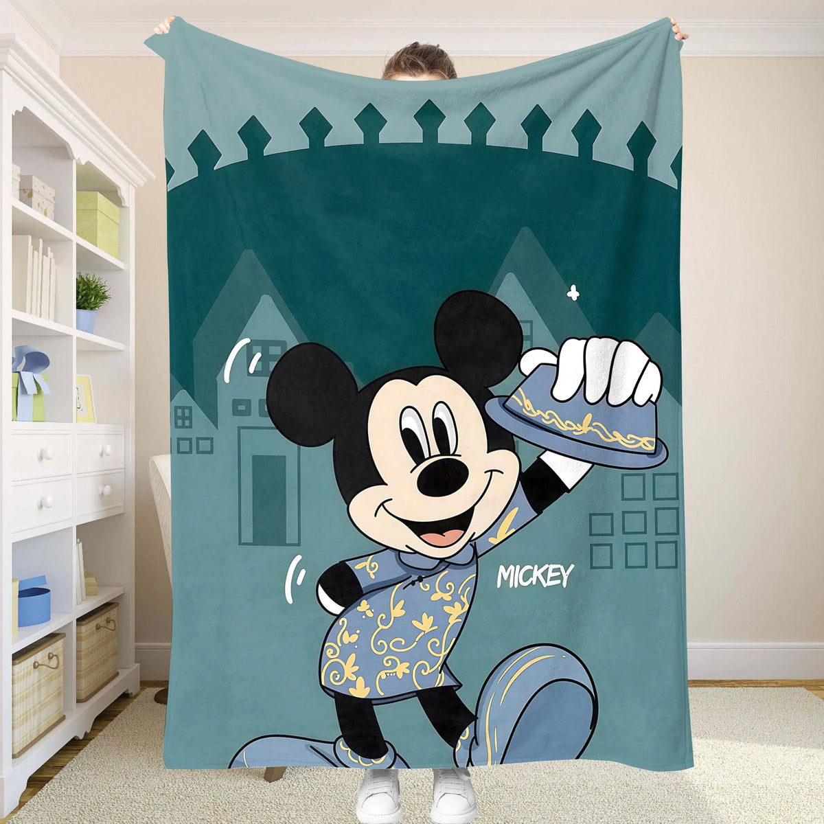 couverture mickey mouse points disney douce hiver été voyage camping chambre moderne