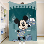 couverture mickey mouse points disney douce hiver été voyage camping chambre moderne