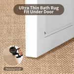tapis bain antidérapant absorbant lavable texture granuleuse moderne minimaliste marron clair beige gris foncé