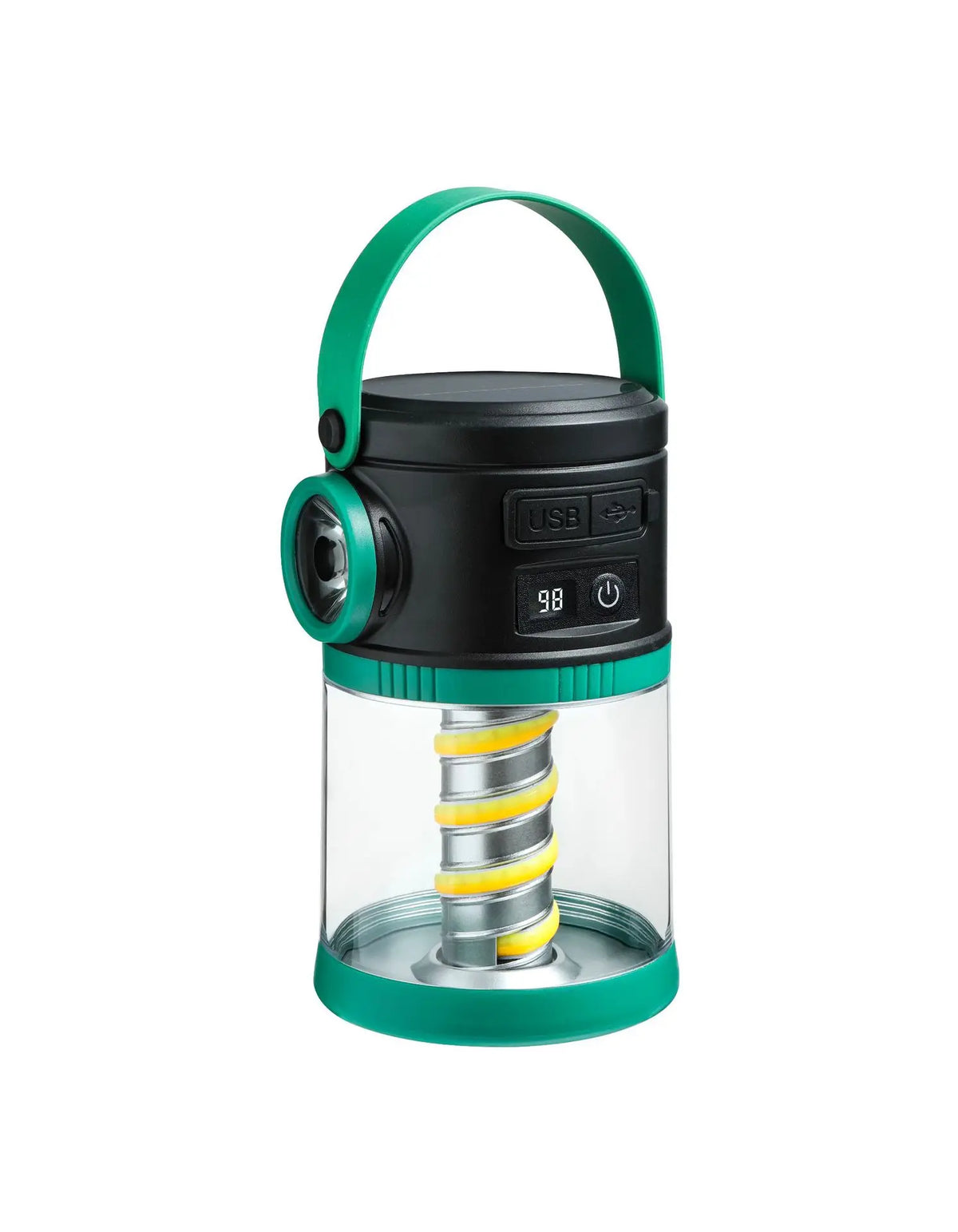 lampe poche multifonctionnelle vert olive rechargeable led moderne pratique aimant crochet montée 1/4 pouce
