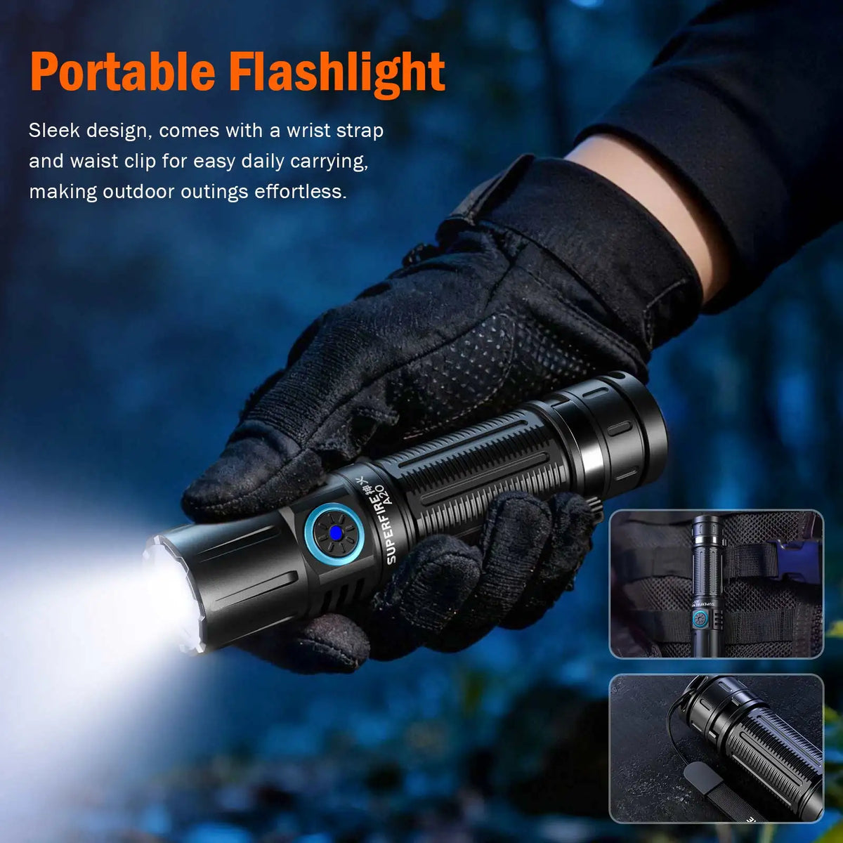 lampe torche led rechargeable usb 3000 lumens tactique camping chasse éclairage urgence