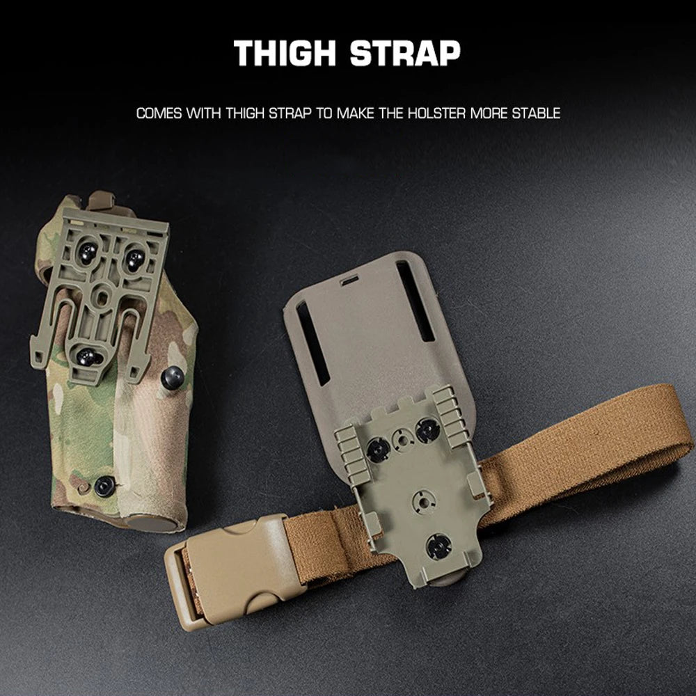 holster glock 17 19 lampe torch multicam camouflage noir mat vert ranger