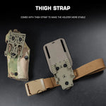 holster glock 17 19 lampe torch multicam camouflage noir mat vert ranger