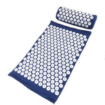 tapis massage acupuncturé violet bleu marine vert rondelles blanches moderne sac rangement