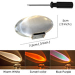lampe table led cristal moderne transparente italien flux lumineux adjustable chambre salon decoration