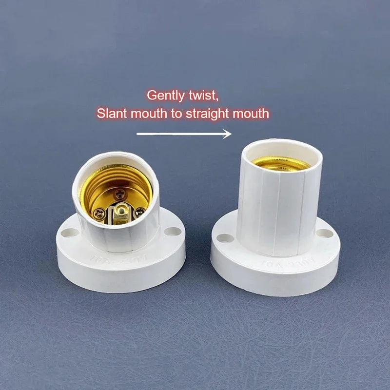 supports ampoule blanc moderne rotation 45 degrés pièces mur facile decointérieur