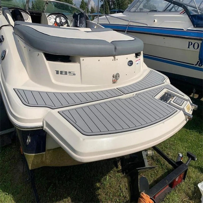 tapis sol bateau marron clair rayures verticales antidérapant moderne résistant autoadhésif eva foam