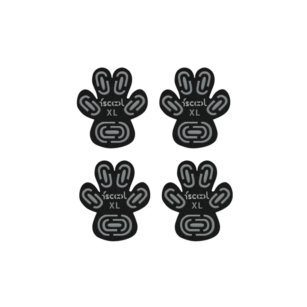 protège pattes chiens adhésifs noirs motifs modernes taille xl 2xl