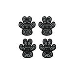 protège pattes chiens adhésifs noirs motifs modernes taille xl 2xl