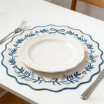 serviette table classique guirlande feuilles ruban blanc bleu orange rouge violet doré respectueux environnement