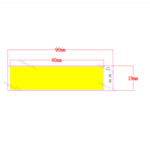 lampe led jaune gris moderne 90x80x19mm 5w 6500k 2000lm 50000h