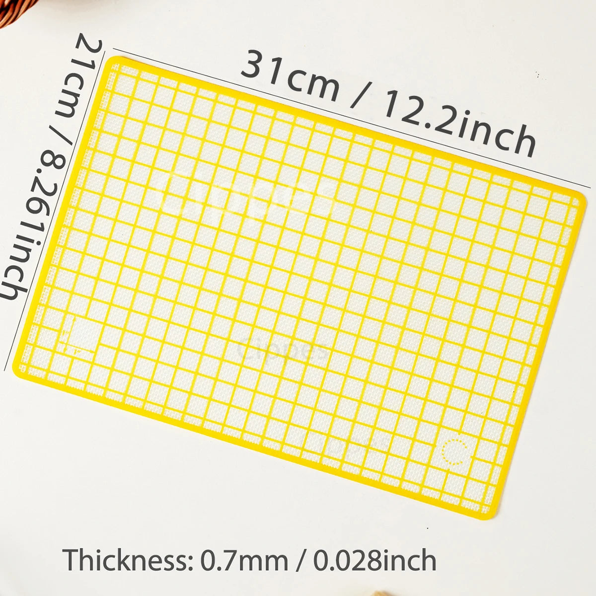 tapis cuisson silicone grille fine moderne antiadhésif bleu jaune biscuits gâteaux pain macarons