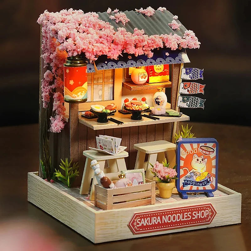 miniature magasin vintage bois artisanale diy bacs fruits légumes viandes sucreries pâtisseries