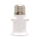 adaptateur ampoule led e27 blanc moderne base conversion lampe aluminium certifié