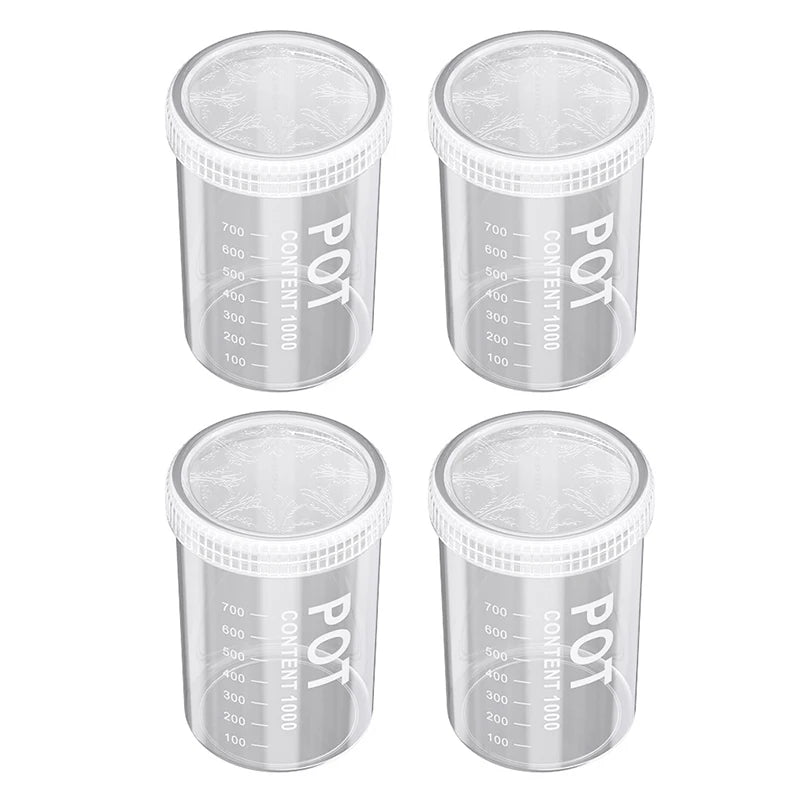 conteneur réfrigerateur transparent moderne 600ml 800ml 1000ml 1500ml scellé réutilisable sans motif