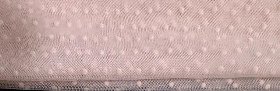 tissu polyester blanc beige noir motif dot moderne élégant dentelle respirant bricolage 150cm