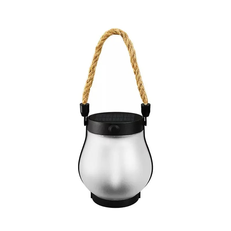 lanterne lumineuse effet flamme led rechargeable solaire moderne camping extérieur