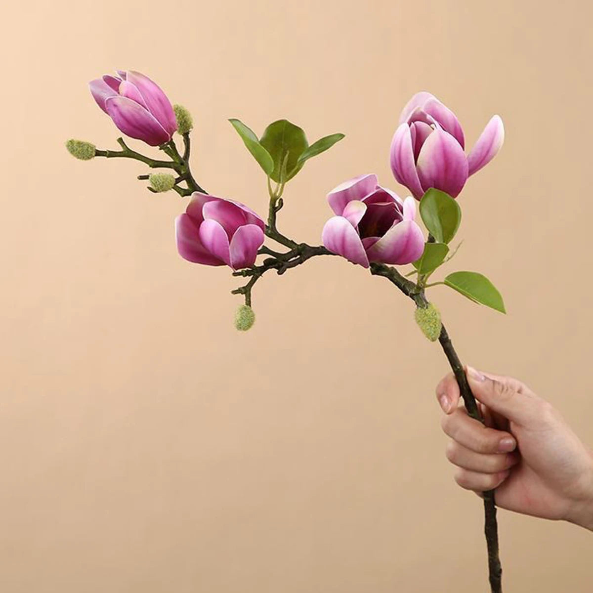 bouquet fleurs artificielles tulipe violet rose vert décoration maison mariage anniversaire baby shower pendaison