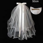 voile mariée blanc tulle fin strass clips métalliques classique élégant translucide