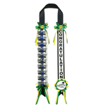 rubans graduation class of 2026 décoration voiture broches festives opaques rouges verts or