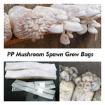 sac culture champignons blanc transparent respirant polypropylène clips fixation jardinage