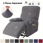 housses fauteuil gris tissu jacquard moderne élastique accueil pièces