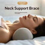 oreiller cervical ergonomique polyester coton rose noir gris massage nuque confortable portable domestique aide
