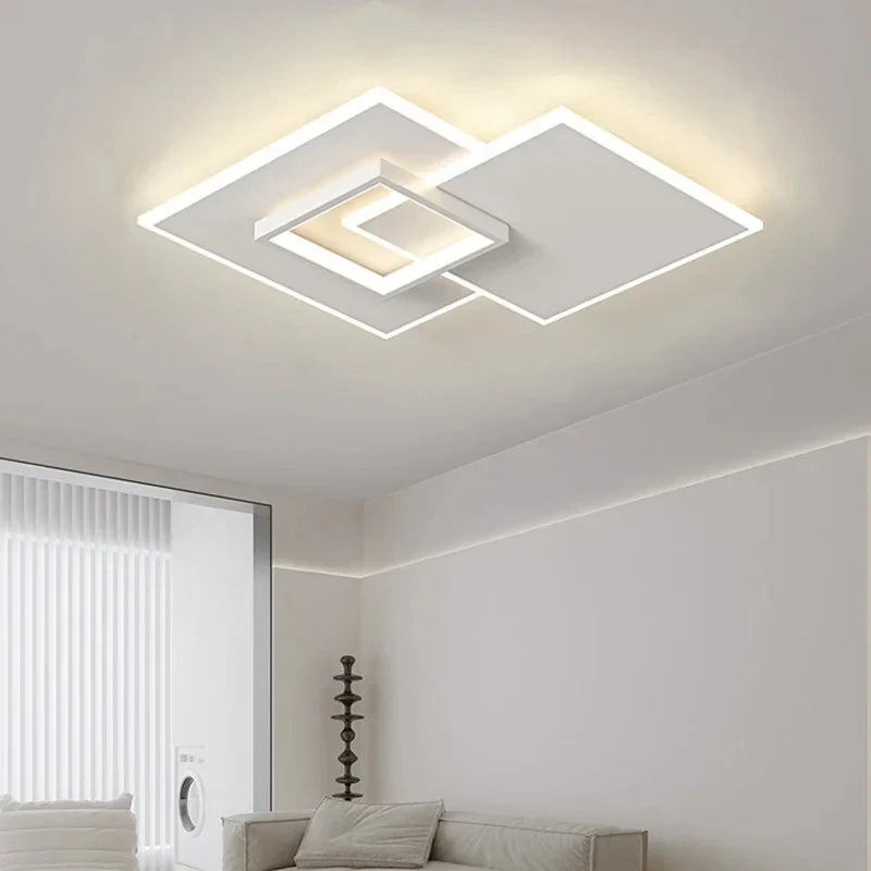 plafonnier led blanc moderne contemporain 42w 52w 45w 55w 103w