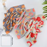 serviettes bohèmes fleuries gris rouge orange jaune ultra absorbantes séchage rapide douces moderne salon