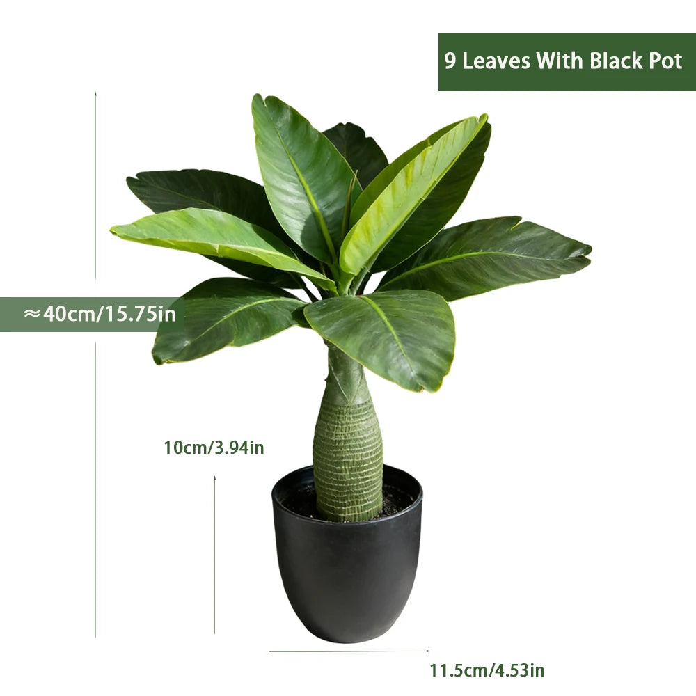 Décoration intérieur plante artificielle arbres feuilles vertes pots diverses tailles 37 40cm