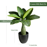 Décoration intérieur plante artificielle arbres feuilles vertes pots diverses tailles 37 40cm
